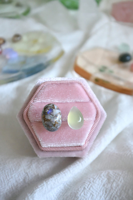 Claude Monet "Spring Bouquet" Adjustable Double Gemstone Rings